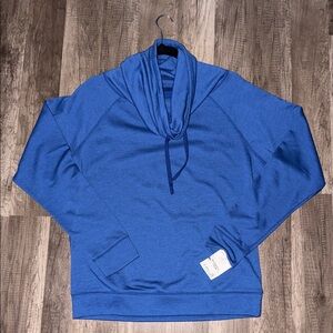 NWT Nike Blue Dri-FIT Cowl Neck Top